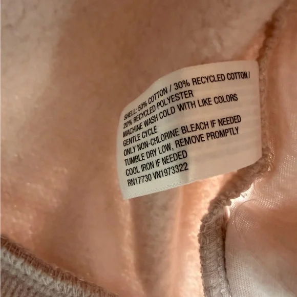 Wild Fable - Women's Merrow Edge Hooded Zip-Up Sweatshirt - Wil Blush XXS & M - Picture 8 of 12